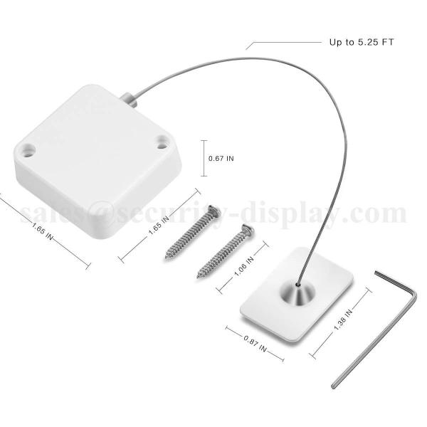 Anti Theft Retractable Laptop Cable Lock For Hardware Security