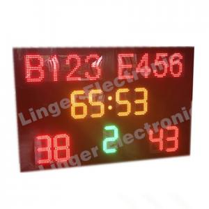  1240mm X 1900mm X 100mm Led Football Scoreboard / Soccer Score Board With Led Team Name Manufactures