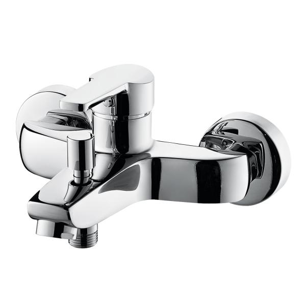 Sustainable Hygienic Brass Chrome Bath Mixer Taps With Ceramic Mixing System