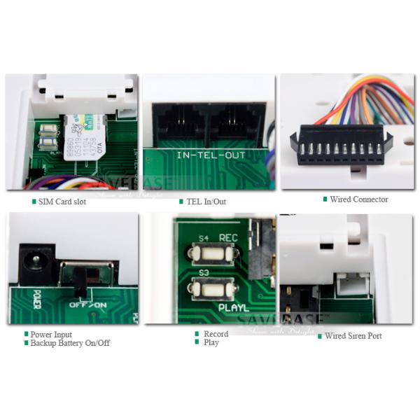 868mhz Dual Network LCD Screen Display Touch Keypad Phone Alarm System