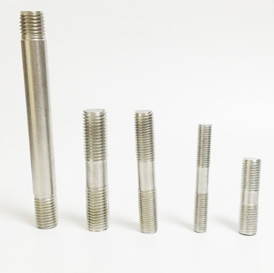 M10 0.3 Meter Length 70-900mm Double End Threaded Rod Connect Nuts / Washer