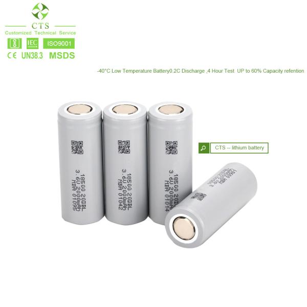 18650 lithium phosphate rechargeable battery cell 1500mah 2000mah 2500mah cylindical  high power battery cell