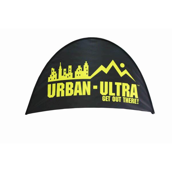 Foldable Advertising Banner Stands Half Moon Shape For Exhibition Party