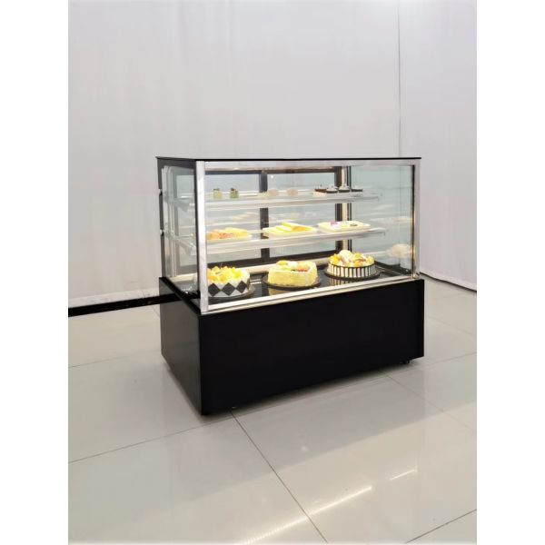 Air Cooling Right Angles Cake Display Case Cake Bread Showcase