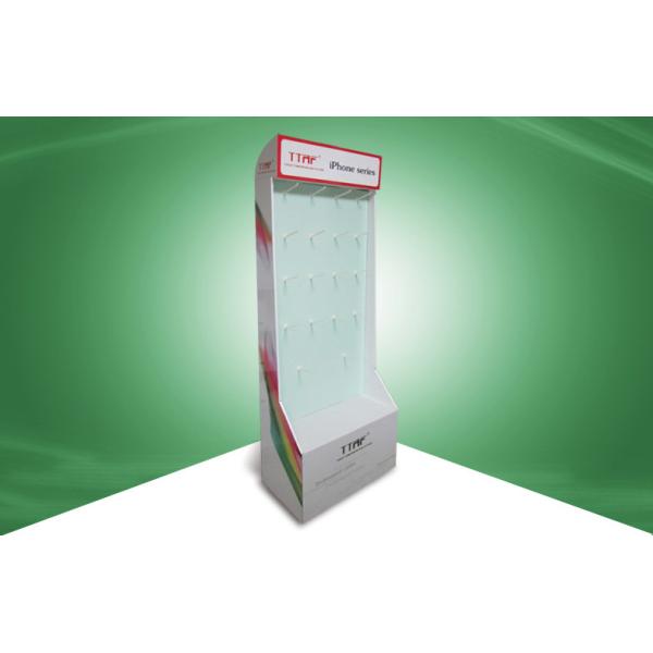 Color Printing Corrugated Cardboard Product Display Stands Free Standing