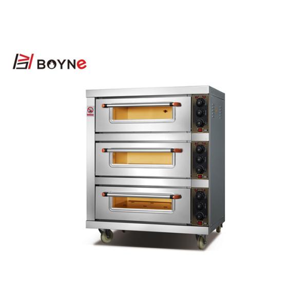 Commercial 3 Trays Glass Door 300°C Baking Bread Oven