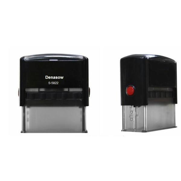 Square 58x22mmFactory Denasow Self inking stamp office use stamp rubber stamp Square/Retangle size 58x22mm