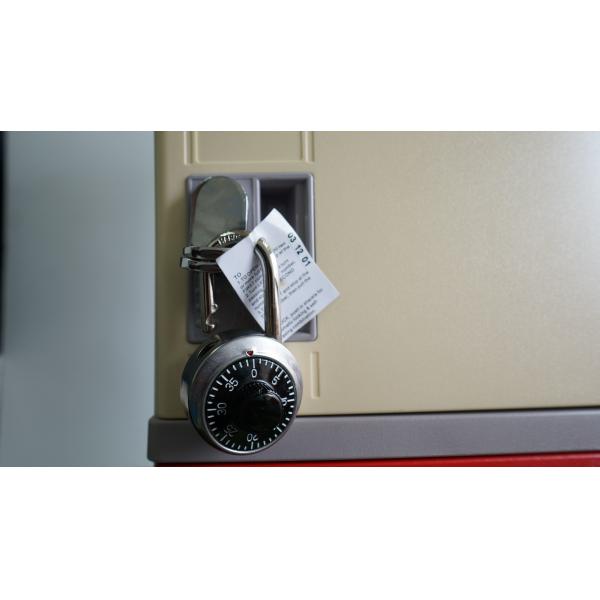Beige Door ABS Plastic Lockers 4 Tier Master Combination Padlock For School