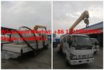 ISUZU brand fecal suction truck with mobile telescopic boom for sale，Factory