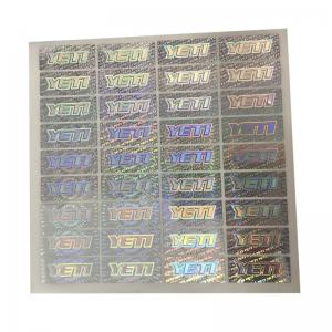 China Anti Counterfeiting PET Film 3D Holographic Stickers on sale