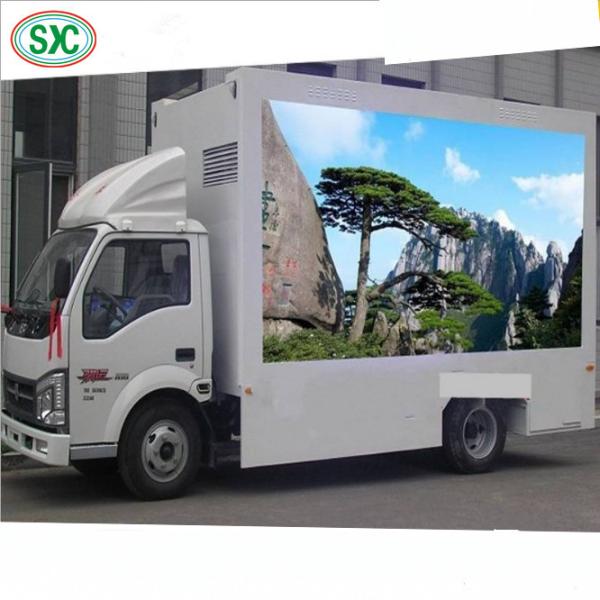P4 High Brightness Mobile Truck LED Display 1R1G1B Tube Chip Iron/Steel Case