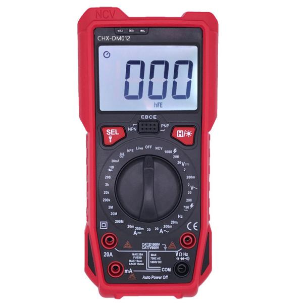 Manual Range 60Hz Digital Smart Multimeter With 9V Battery 6F22