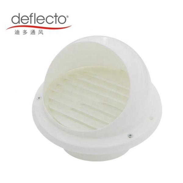 UL ISO Plastic Air Vents Outdoor Round ABS Louver Vent Cap Weather Resitant
