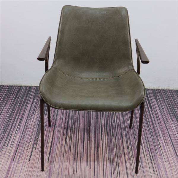 Black Painted Frame Cafe 9.15kg Metal Wood Dining Chair