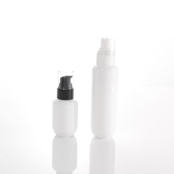 162mm 100ml Lotion White Cylindrical Cosmetic Spray Bottles