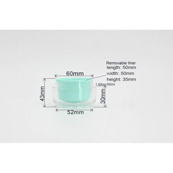 Double Layer 54mm 1.75oz Empty Lotion Jars