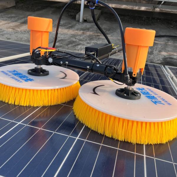 Fuel Electric Long-Distance Cleaning Brush with 5.5 Meter Telescopic Rod and Double Head