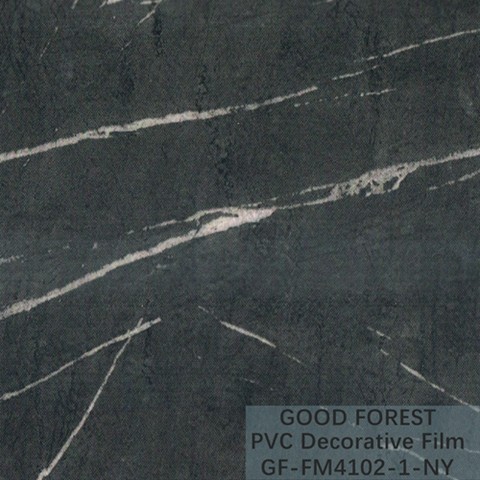 Wardrobes Marble PVC Film Grain With 0.25 - 0.60mm Thickness