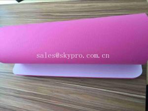  5mm Pink High - technology Smooth Exercise Mat Custom Screen Printing Yoga Mats Manufactures