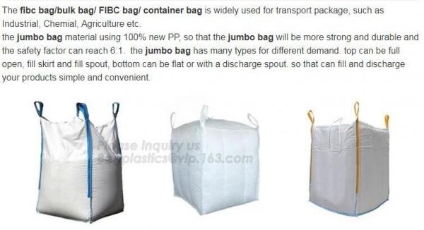 PP woven plastic big Jumbo Vacuum Storage Valve Bags,100% virgin bulk bag pp woven big bag,Factory price pp woven ton bi