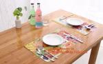 Custom PVC Woven Decorative Table Mat Placemat,Dining Room Hot Food Woven Fabric