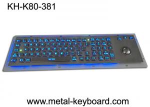  Rugged Backlit Metal Keyboard with Ergonomics Design Trackbal , USB interface Manufactures