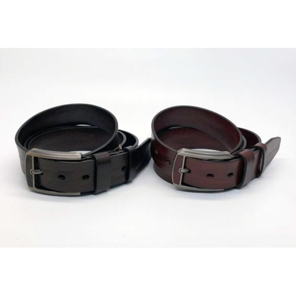 Genuine Mens Casual Leather Belt 3.8cm Width With Inlaid Leather Buckle