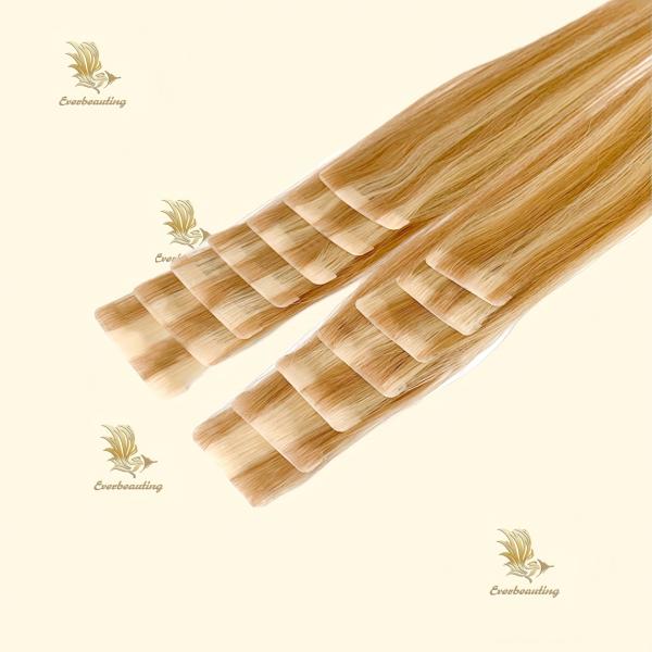 18/613 100% Human Hair Injected Tape Hair Extensions Luxury Invisible Tape Highlight