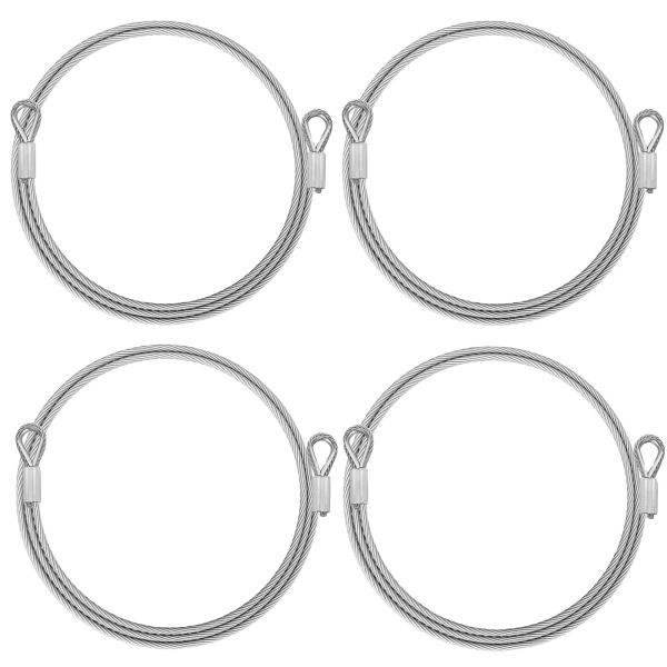 Galv 12mm 3 Ton 4t Stainless Steel Wire Rope Lifting Sling Ss316l 14mm No Rotation 7x7 Sling Rope Wire With Thimble Ferrules