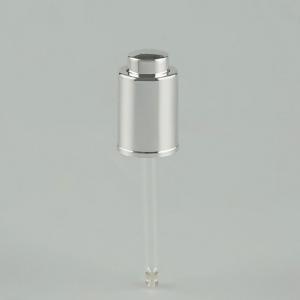  ABS Press Dispensing Essential Oil Dropper Shiny Silver 18mm Manufactures