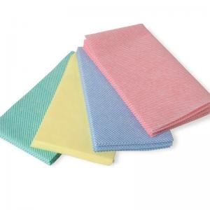  Durable Polyester Non Woven Clothing , Twill Pattern Non Woven Kitchen Wipes Manufactures