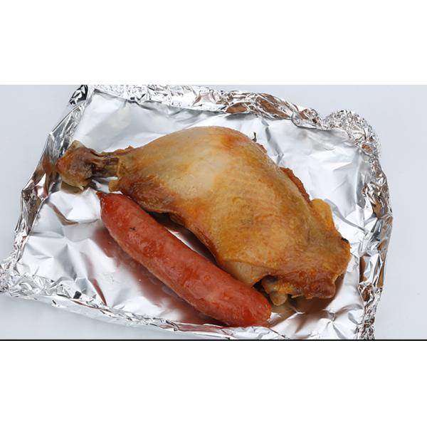 Household Catering Aluminium Foil Roll Recycled Silver Color For Baking
