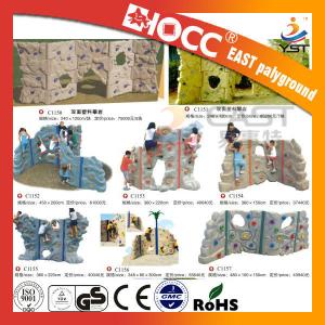  Outdoor Rock Plastic Climbing Wall Steel Pipe Structure PVC Coated Deck Manufactures