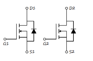 HXY4812 30V Mosfet Power Transistor Dual N-Channel Continuous Drain Current 6.5A