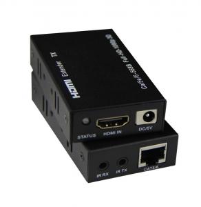  Support 3D 1080P Hdmi Extender Over Fiber Cat 5E / 6 Cable Bi Directional IR Control Manufactures