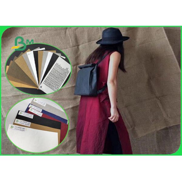 0.88mm Washable Paper White & Army - Green & Brown Width 150cm For Backpack