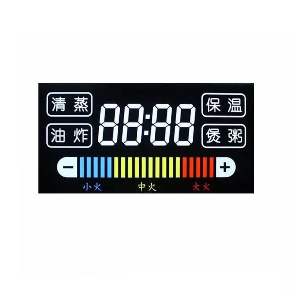 4.5V Customize 7 Segment Lcd Display , Liquid Crytal Monochrome Lcd Module