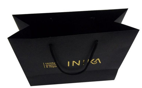Gloosy Lamintion Logo printed Luxury Paper Shoopping Bags for clothing shops,