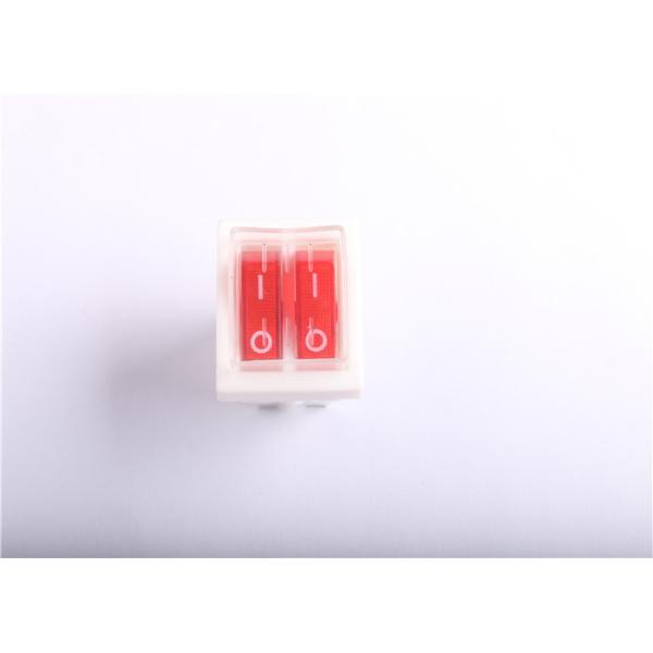 DPDT DPST Rocker Switch Illuminated , 4 Pin 6 Pin Lens Single Mini Momentary Rocker Switch