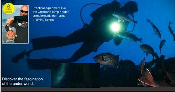 High Power diving flashlight LED light