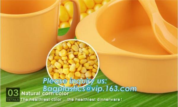 Dinnerware bamboo bowl baby kitchenware bamboo bowl set natural baby cutlery set,Straw Cup Bowl Plate Kids Set