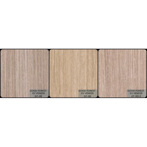 Apricot Silver Wood Veneer Wallpaper Engineered Vertical Grain