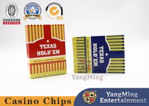  Texas Holdem Club Playing Cards 100% New Waterproof Material Large Print Plastic Cards Manufactures