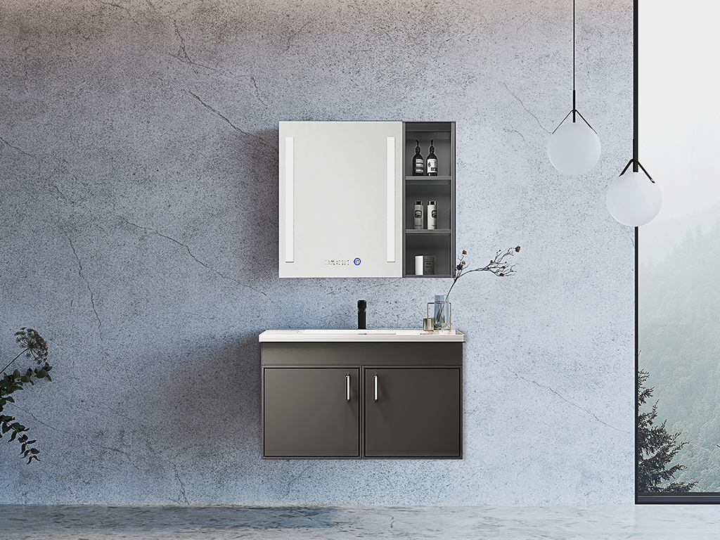 Luxury Stainless Steel Bathroom Storage Vanity for Space Management