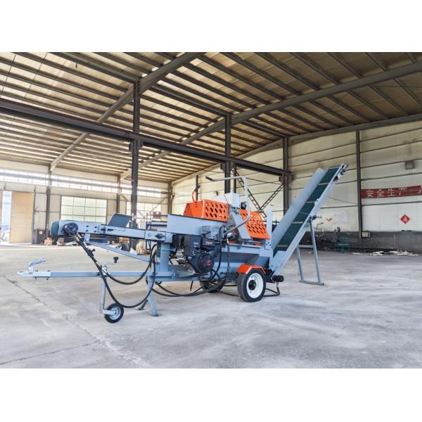 Automatic Hydraulic Log Splitter With 15HP Gasoline Engine Mobile Wood Splitter