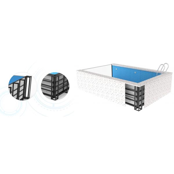 Salt Chlorinator and Underwater Light Prefabricated Container for Steel Swimming Pool
