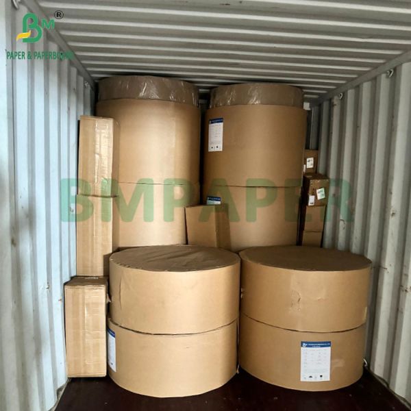 90cm 100cm Reel 55gram 70gram Coating Thermal Paper For Making Tickets