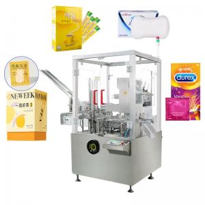  Vertical Automatic Cartoning Machine Condom Sachet Soap Box Packing Manufactures