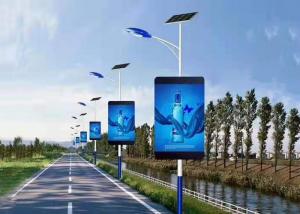  80x40 Lamp Pole Display , LED Post Banners Intelligent 3G 4G 5G Manufactures