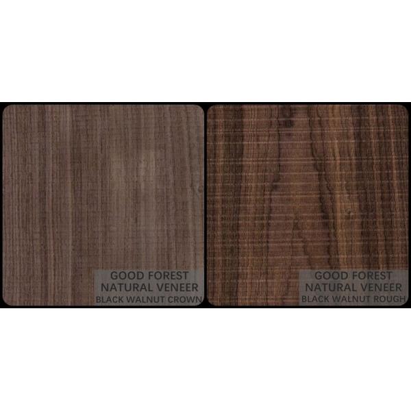 Grain Crotch Natural Wood Veneer Sheets Quarter Cut American Walnut
